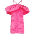 MSGM ruched halter mini dress - Pink