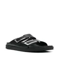 Calvin Klein leather buckle sandals - Black
