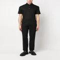 Zegna plain short-sleeved polo shirt - Black