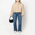Calvin Klein Jeans drawstring-hood rain jacket - Neutrals
