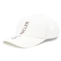 Moncler logo-print baseball cap - White