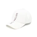 Moncler logo-print baseball cap - White