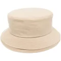 sacai layered-brim wool bucket hat - Neutrals