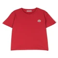 Moncler Enfant logo patch short-sleeve T-shirt - Red
