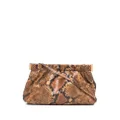 Nanushka snakeskin-effect crossbody bag - Brown