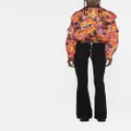 Dsquared2 abstract print hooded jacket - Orange