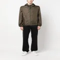 ASPESI zip-up hooded windbreaker jacket - Green