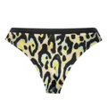 Roberto Cavalli jaguar-print bikini bottoms - Neutrals