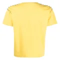 Philipp Plein crystal-embellished logo-embroidered T-shirt - Yellow