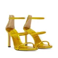 Giuseppe Zanotti metallic-effect high-heeled sandals - Yellow