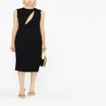 Versace cut-out sleeveless midi dress - Black