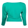 Alberta Ferretti v-neck sweatshirt - Green
