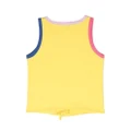 SONIA RYKIEL ENFANT logo-embroidered tank top - Yellow