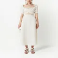 Giambattista Valli sequin-embellished tweed midi dress - White