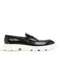 Alexander McQueen ridged-rubber sole loafers - Black