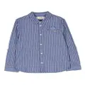 Scotch & Soda stripe-print organic cotton shirt - Blue