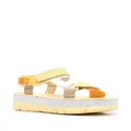 Camper Oruga Up open toe sandals - Yellow
