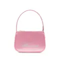 Blumarine rhinestone embellished satin mini bag - Pink