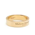 Maison Margiela gold-plated engraved-logo ring