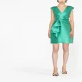 Alberta Ferretti sleeveless pinched-waist dress - Green