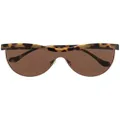 Nanushka round-frame sunglasses - Brown