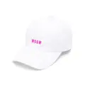 MSGM logo-print baseball cap - White