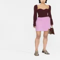 Nanushka wrap mini skirt - Pink