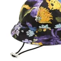 ERDEM floral-print drawstring bucket hat - Black
