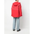 Diesel W-Hennes logo-piped parka - Red