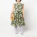 MSGM floral-print sleeveless dress - Green