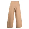 Pringle of Scotland high-waisted knitted trousers - Brown