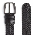 Zegna braided leather belt - Black