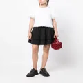 b+ab pleated flared mini skirt - Black