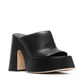 Vic Matie open-toe leather mules - Black