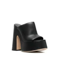 Vic Matie open-toe leather mules - Black