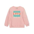Gucci Kids logo-print long-sleeve sweatshirt - Pink