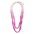 Emporio Armani gradient double layer necklace - Pink