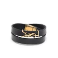 Saint Laurent YSL logo wrap bracelet - Black