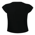 Pringle of Scotland ribbed-knit short-sleeved T-Shirt - Black