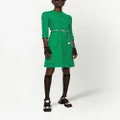 Dolce & Gabbana button-front crew-neck dress - Green