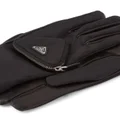 Prada pouch-detail leather gloves - Black