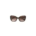 Prada Eyewear gradient lenses oversized-framed sunglasses - Purple