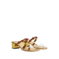 Giuseppe Zanotti beaded braided sandals - Gold