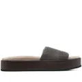 Brunello Cucinelli 50mm chunky open-tie sandals - Grey