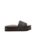 Brunello Cucinelli 50mm chunky open-tie sandals - Grey