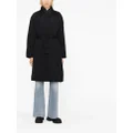 Calvin Klein padded single-breasted coat - Black
