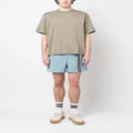 sacai belted faux suede shorts - Blue