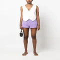 IRO tweed mini shorts - Purple