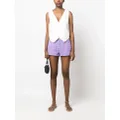 IRO tweed mini shorts - Purple