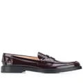 Tod's leather penny loafers - Red